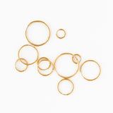 Endless Hoop Thin Gold