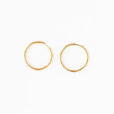Endless Hoop Thin Gold