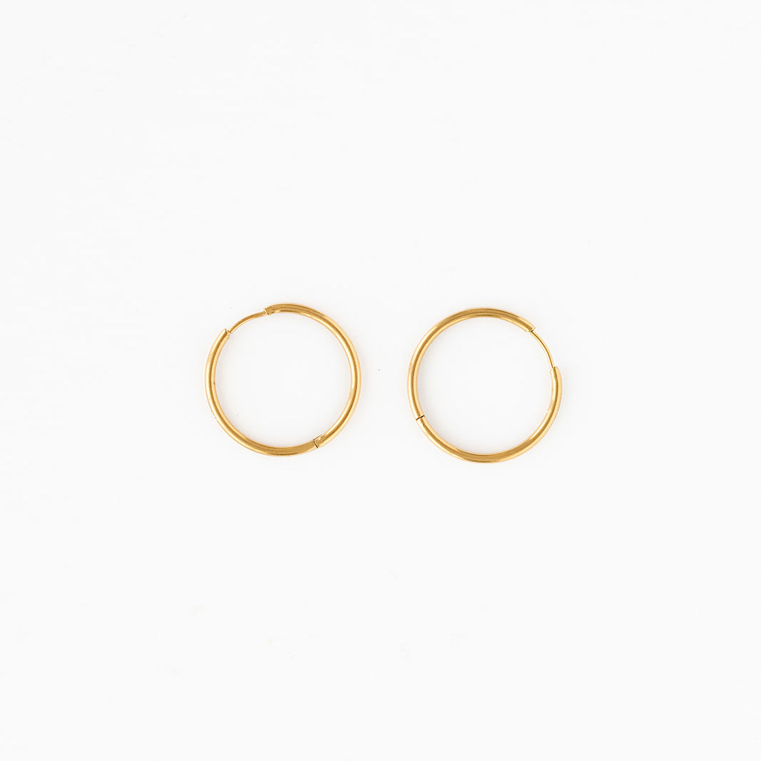 Endless Hoop Thin Gold