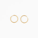 Endless Hoop Thin Gold
