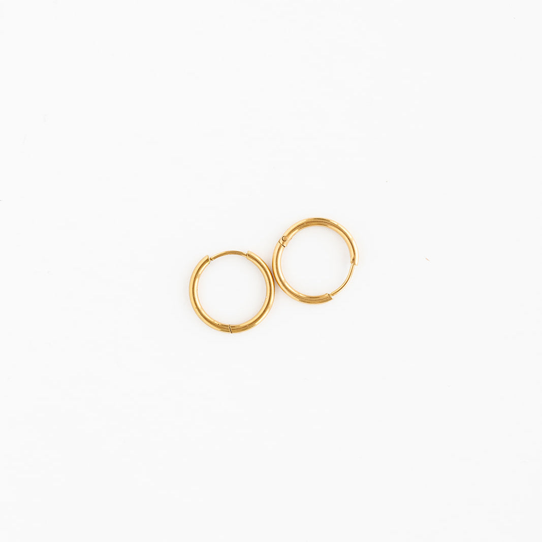 Endless Hoop Thin Gold