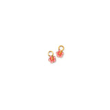 Hibiscus Charm for earring on white background product photo