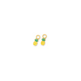 Pineapple-shaped earring charm on a white background