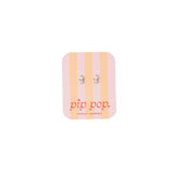Opal dual stud earrings for kids - Pip Pop Post
