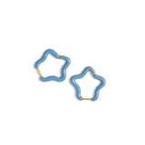 Enamel Star Hoop Hypoallergenic - Pip Pop Post