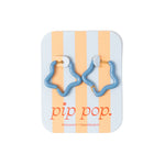 Enamel Star Hoop Hypoallergenic - Pip Pop Post
