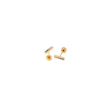 Rainbow Gem Bar Stud