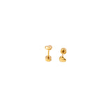 Mini Bubble Heart Stud