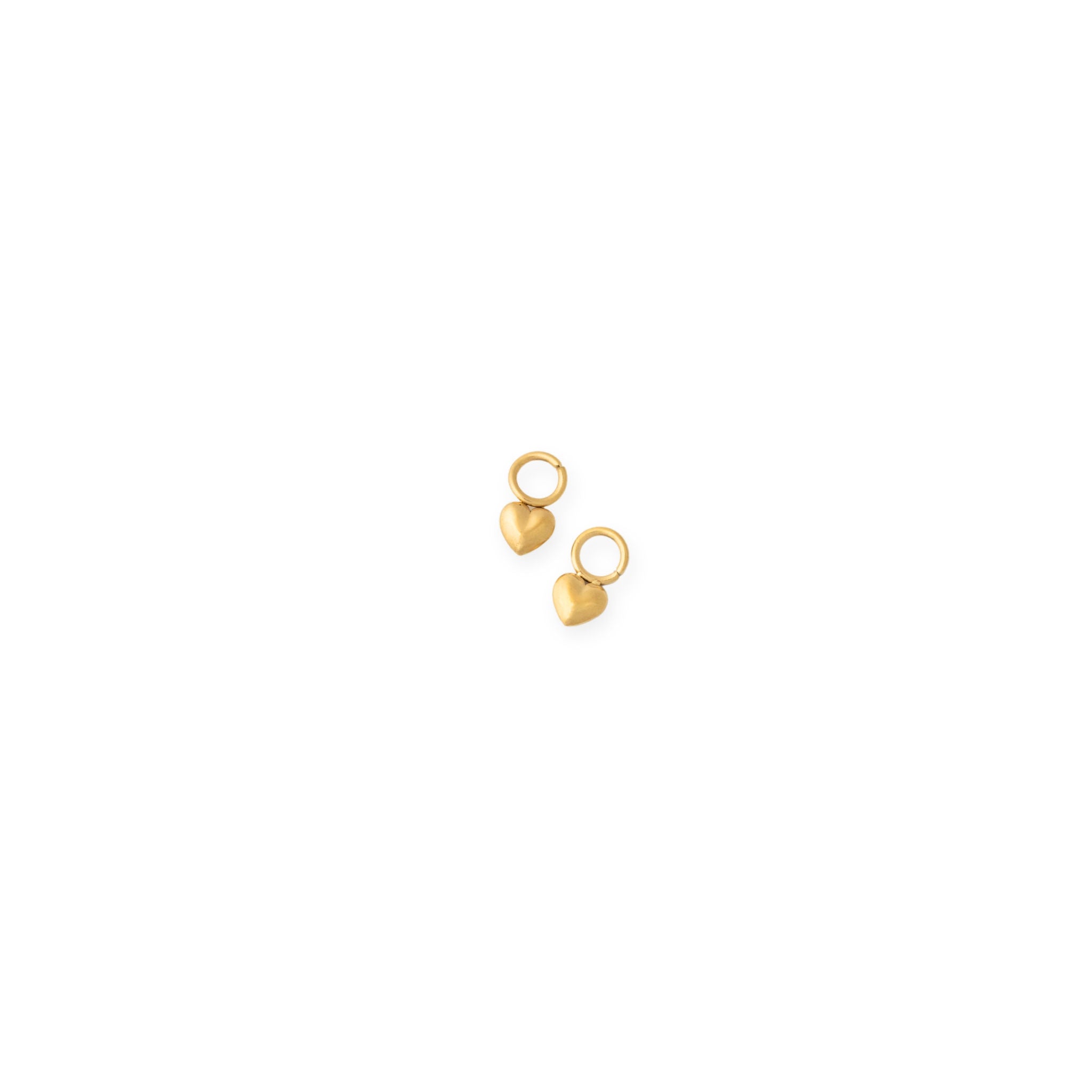 Mini Bubble Heart Hypoallergenic Charm