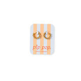 Bold Bezeled Diamond Hoop