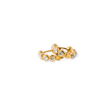 Bold Bezeled Diamond Hoop