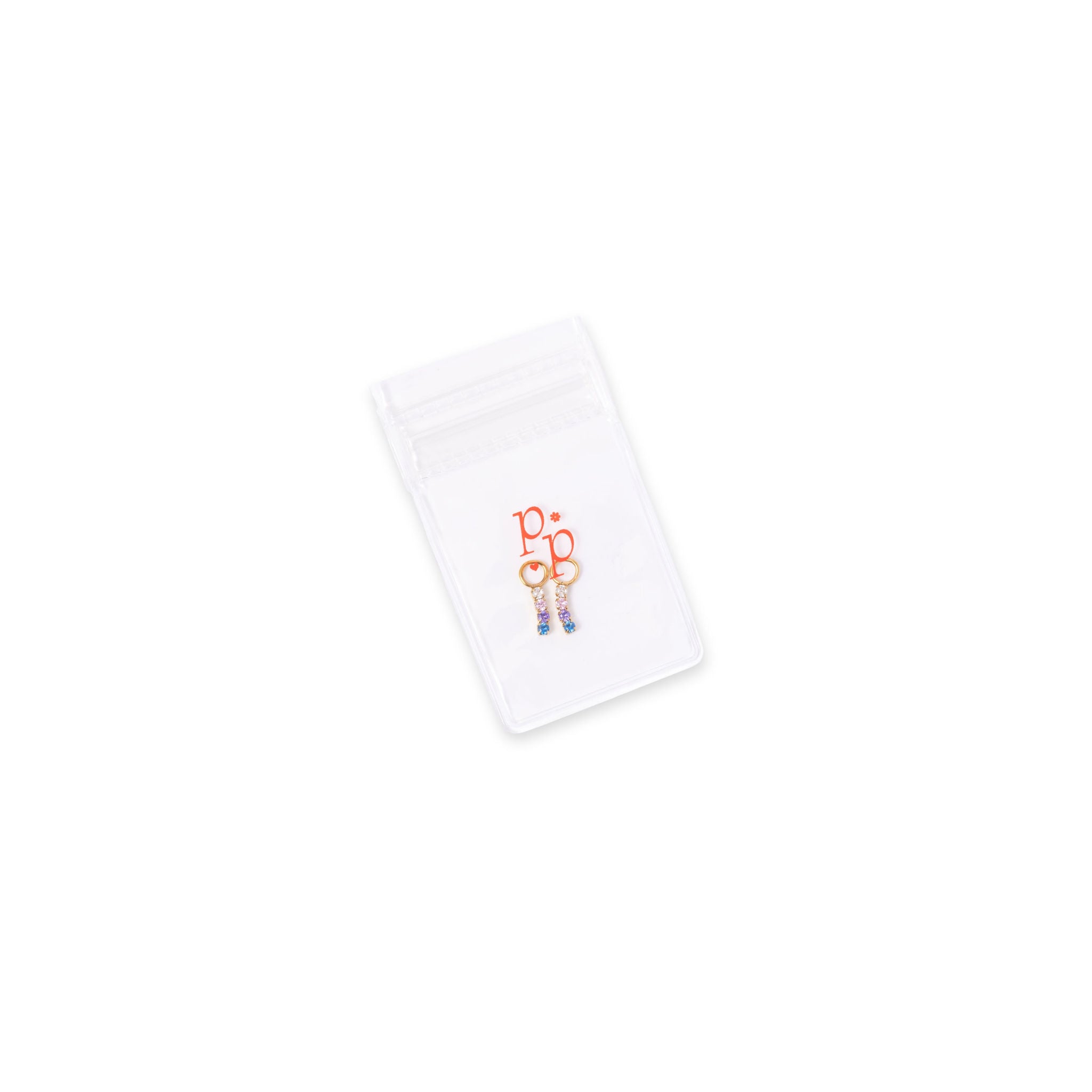 Rainbow Gem Bar Hypoallergenic Charm 
