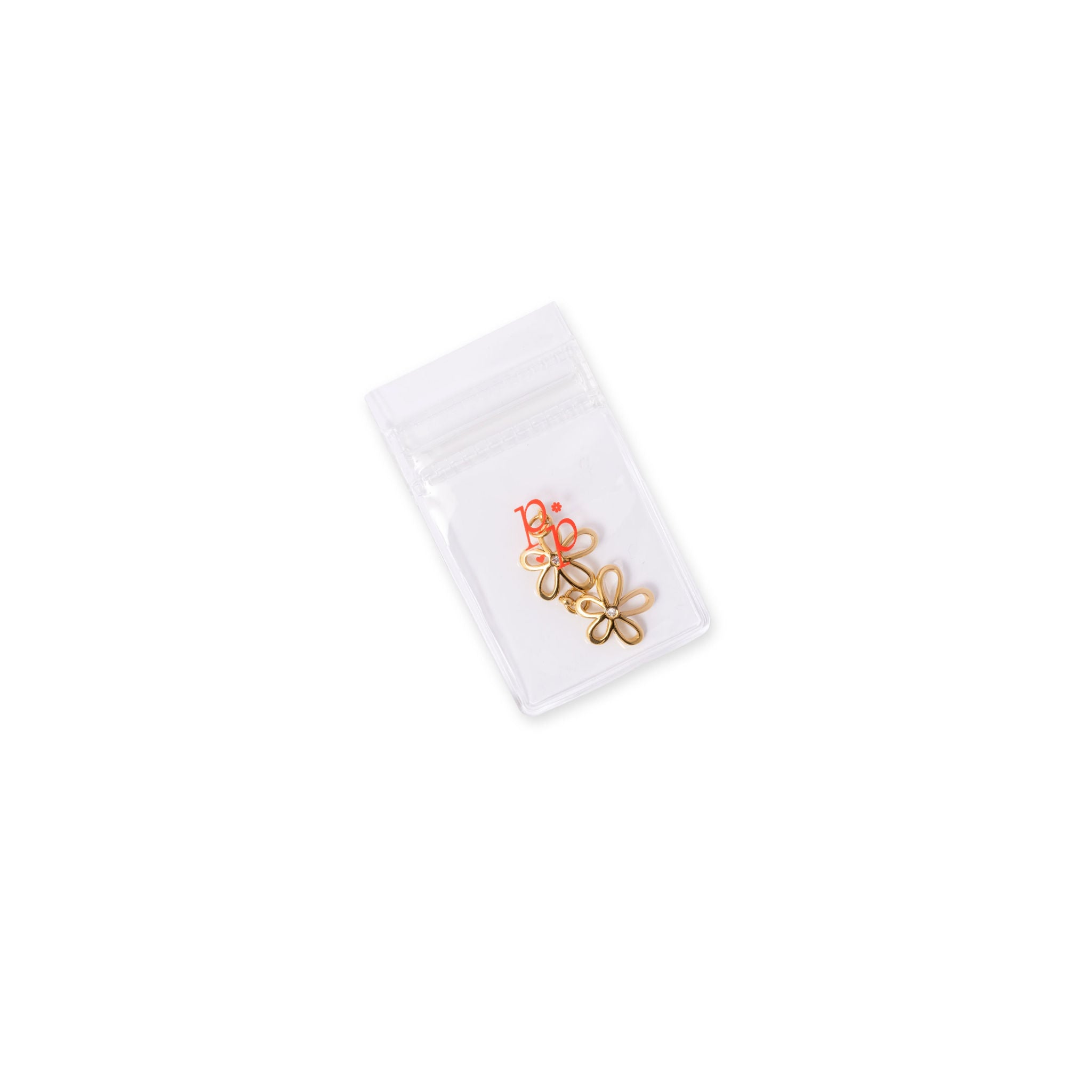 Diamond Flower Hypoallergenic Charm
