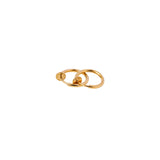 Spring Clip on Gold Hoop