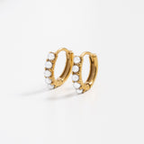 Dainty Pearl Hoop