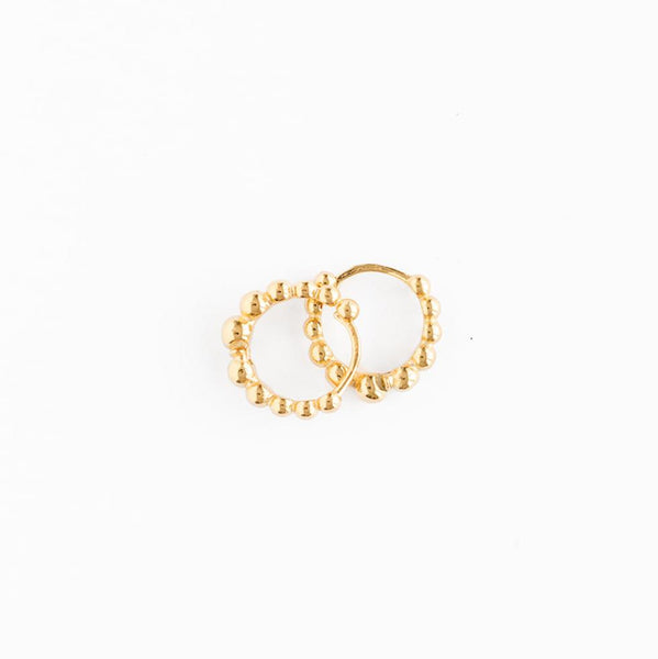 Bead Hoop Earring – Pip Pop Post
