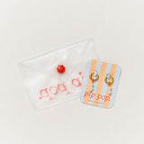Pearl Charm + 8mm Endless Hoop Set
