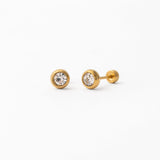 Round Diamond Long Post Stud