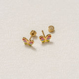 Colorful Butterfly Stud