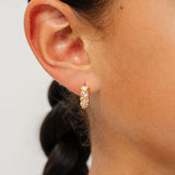 Heart Gem Hoop