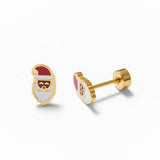 Brown Santa Stud