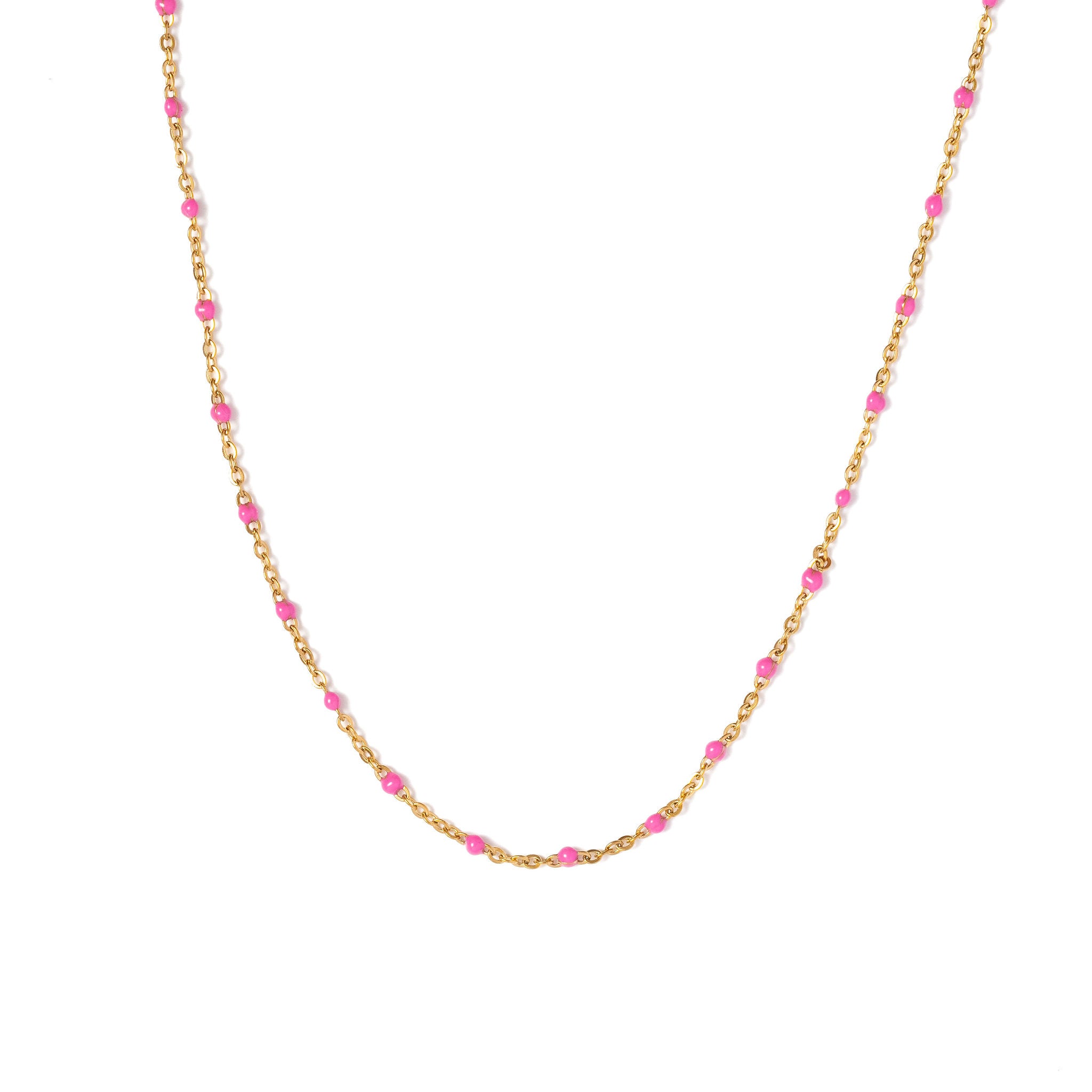 Enamel Bead Necklace