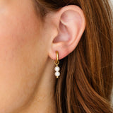 Pearl Charm + 8mm Endless Hoop Set