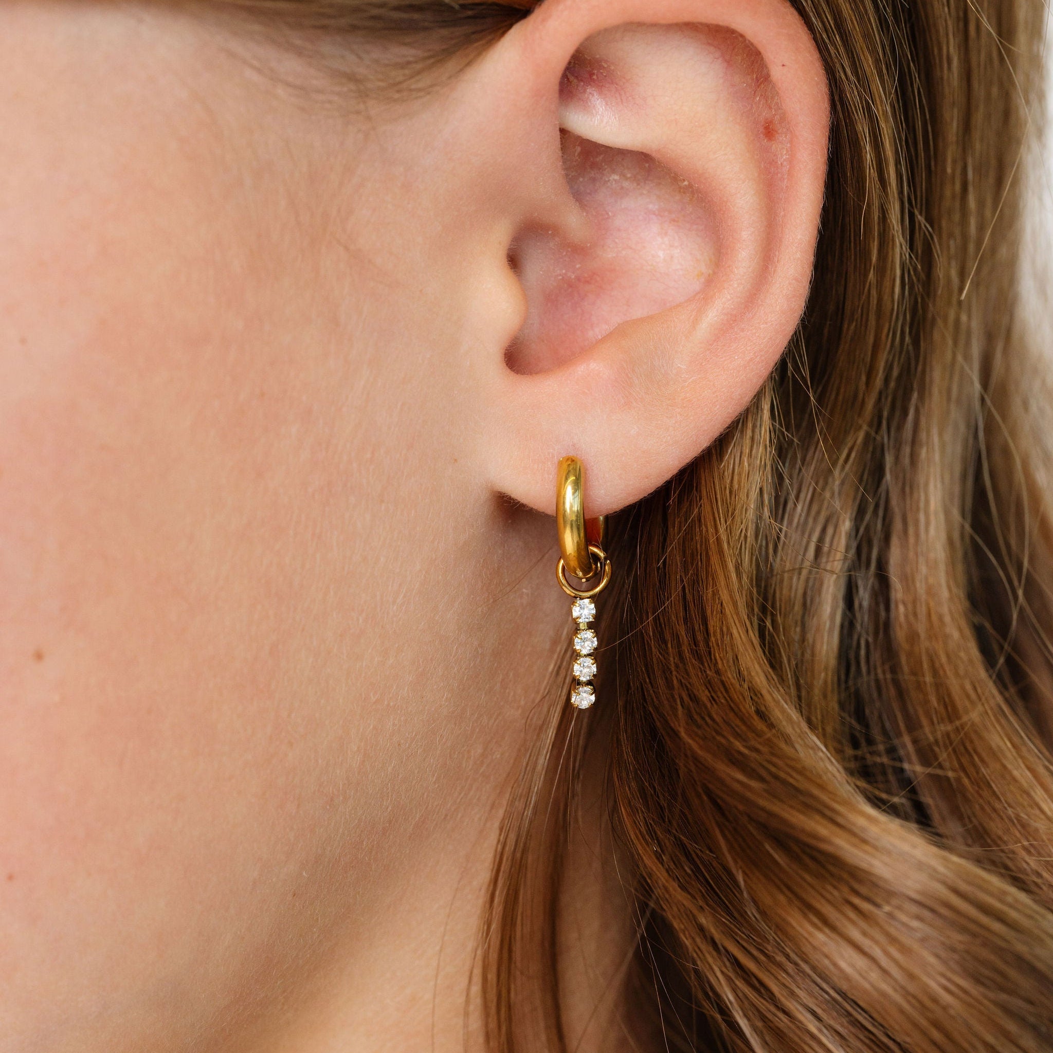 Diamond Dangle Hypoallergenic Charm