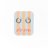 Enamel Game Day Hoop - Light Blue