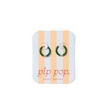 Enamel Game Day Hoop - Green