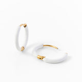 Enamel Game Day Hoop - White