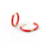 Enamel Game Day Hoop - Red