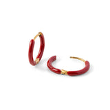 Enamel Game Day Hoop - Maroon
