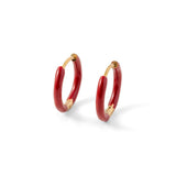 Enamel Game Day Hoop - Maroon