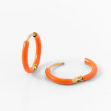 Enamel Game Day Hoop - Orange