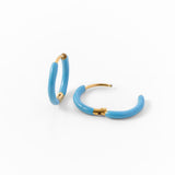 Enamel Game Day Hoop - Light Blue