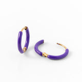 Enamel Game Day Hoop - Purple