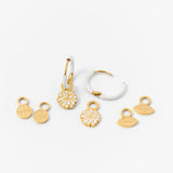 Enamel Game Day Hoop - White