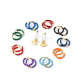 Enamel Game Day Hoop - Maroon