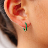 Enamel Game Day Hoop - Green