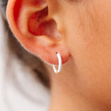 Enamel Game Day Hoop - White