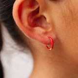 Enamel Game Day Hoop - Red