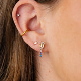 Rainbow Gem Bar Hypoallergenic Charm 
