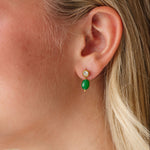 Round Diamond Flat Back Stud Earring