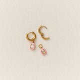 Emerald Enamel Gemstone Charm