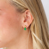 Bubble Heart Flat Back Stud Earring