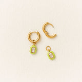 Emerald Enamel Gemstone Charm