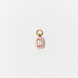 Emerald Enamel Gemstone Charm