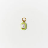 Emerald Enamel Gemstone Charm