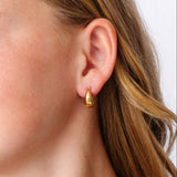 Bold Tear Drop Hoop